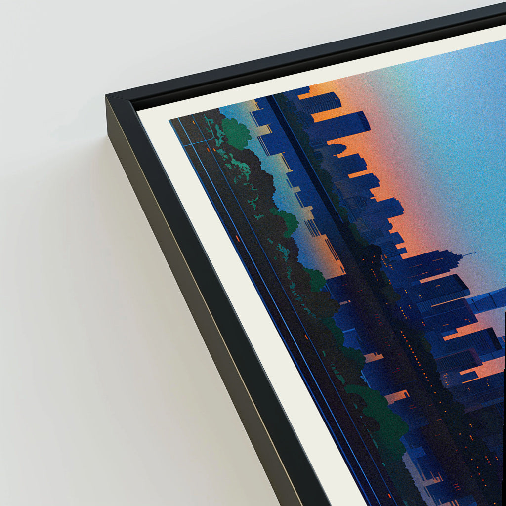 Shanghai city poster mockup 3 - frame not included