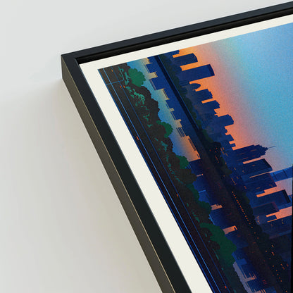 Shanghai city poster mockup 3 - frame not included
