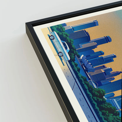 Singapore city poster mockup 3 - frame not included
