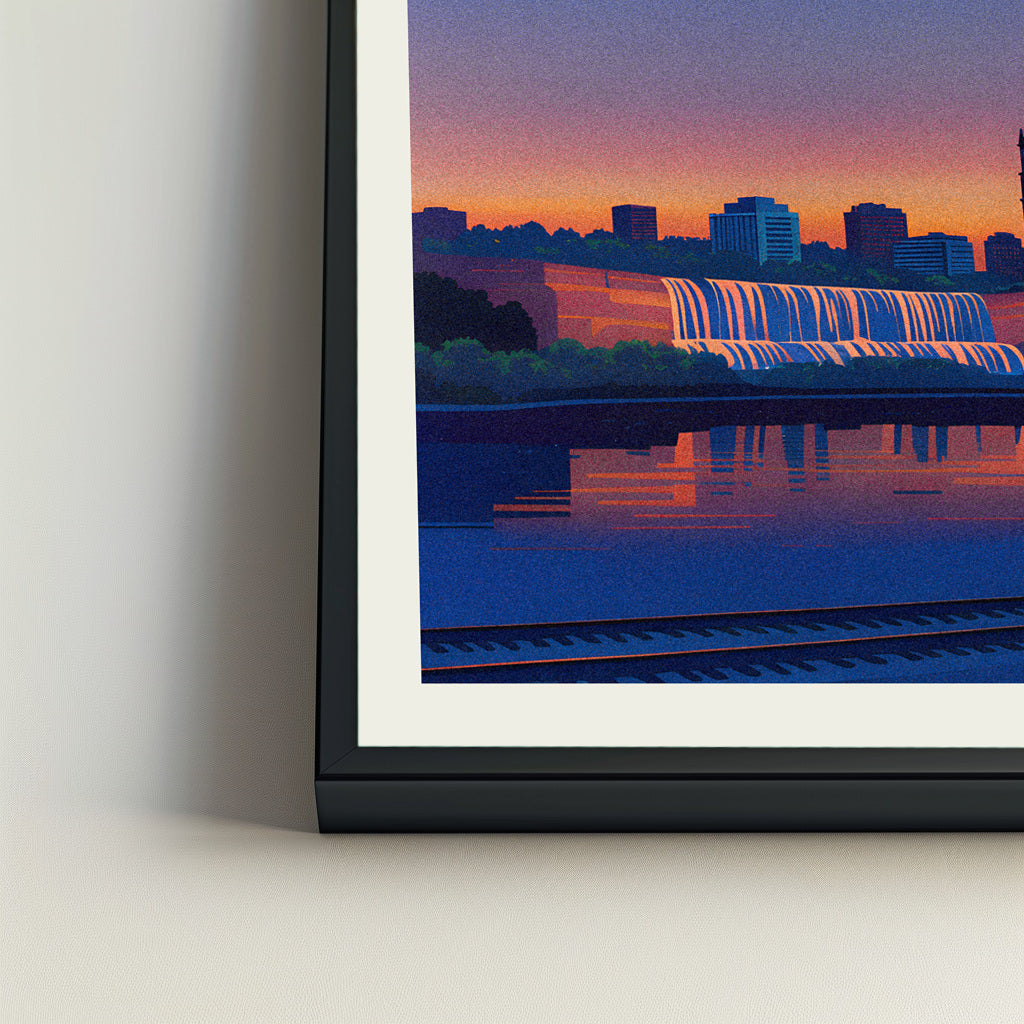 Sioux Falls city poster mockup 4 - frame not included