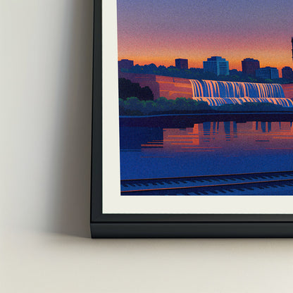 Sioux Falls city poster mockup 4 - frame not included