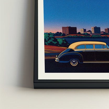 Sioux Falls city poster mockup 4 - frame not included