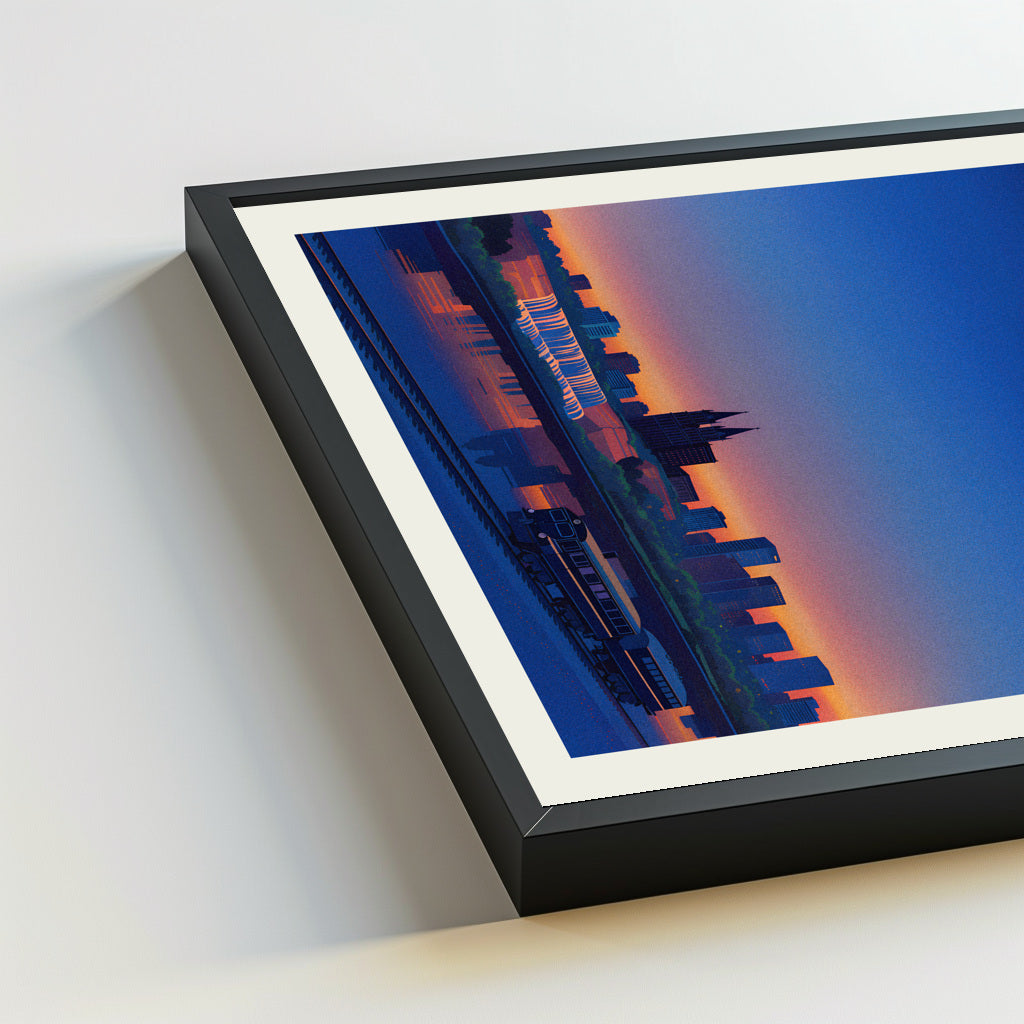 Sioux Falls city poster mockup 5 - frame not included