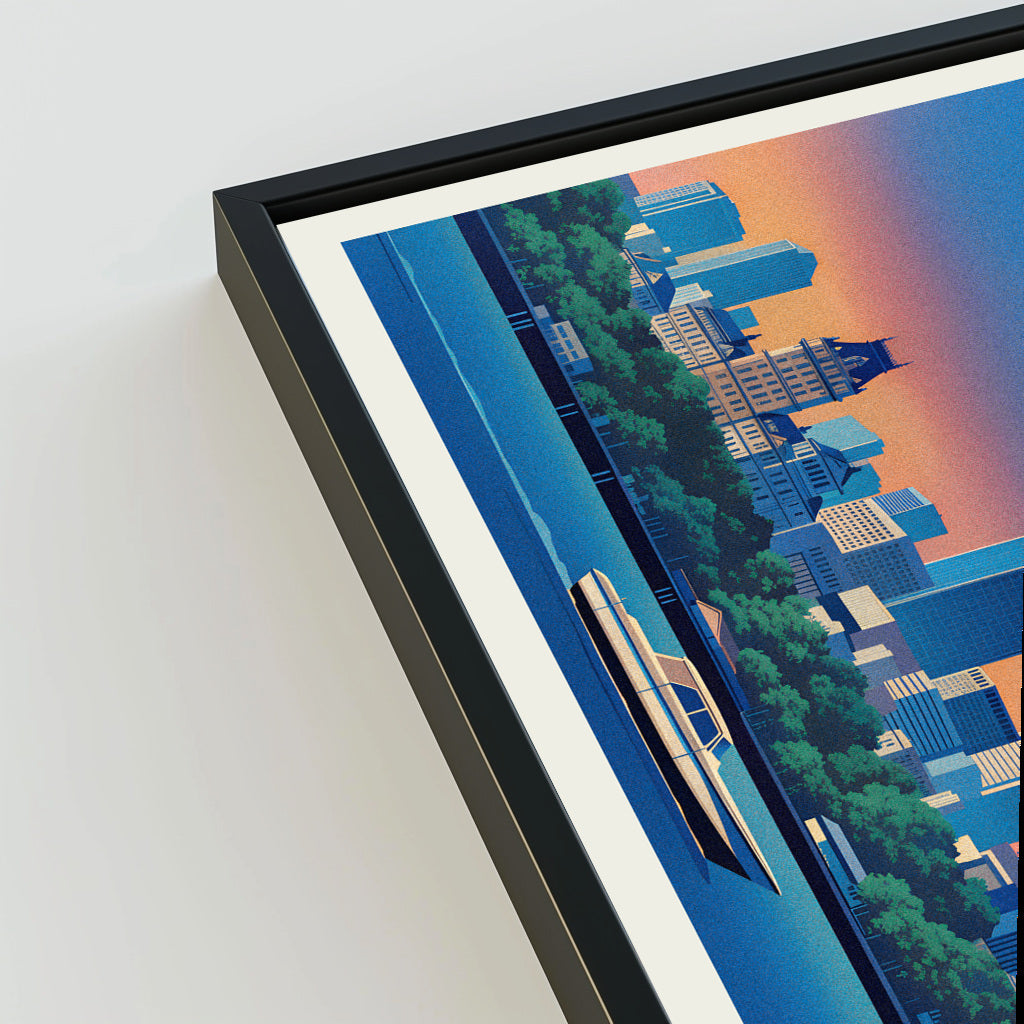 Spokane city poster mockup 3 - frame not included
