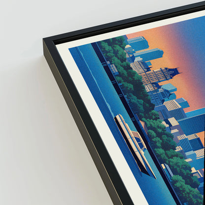 Spokane city poster mockup 3 - frame not included