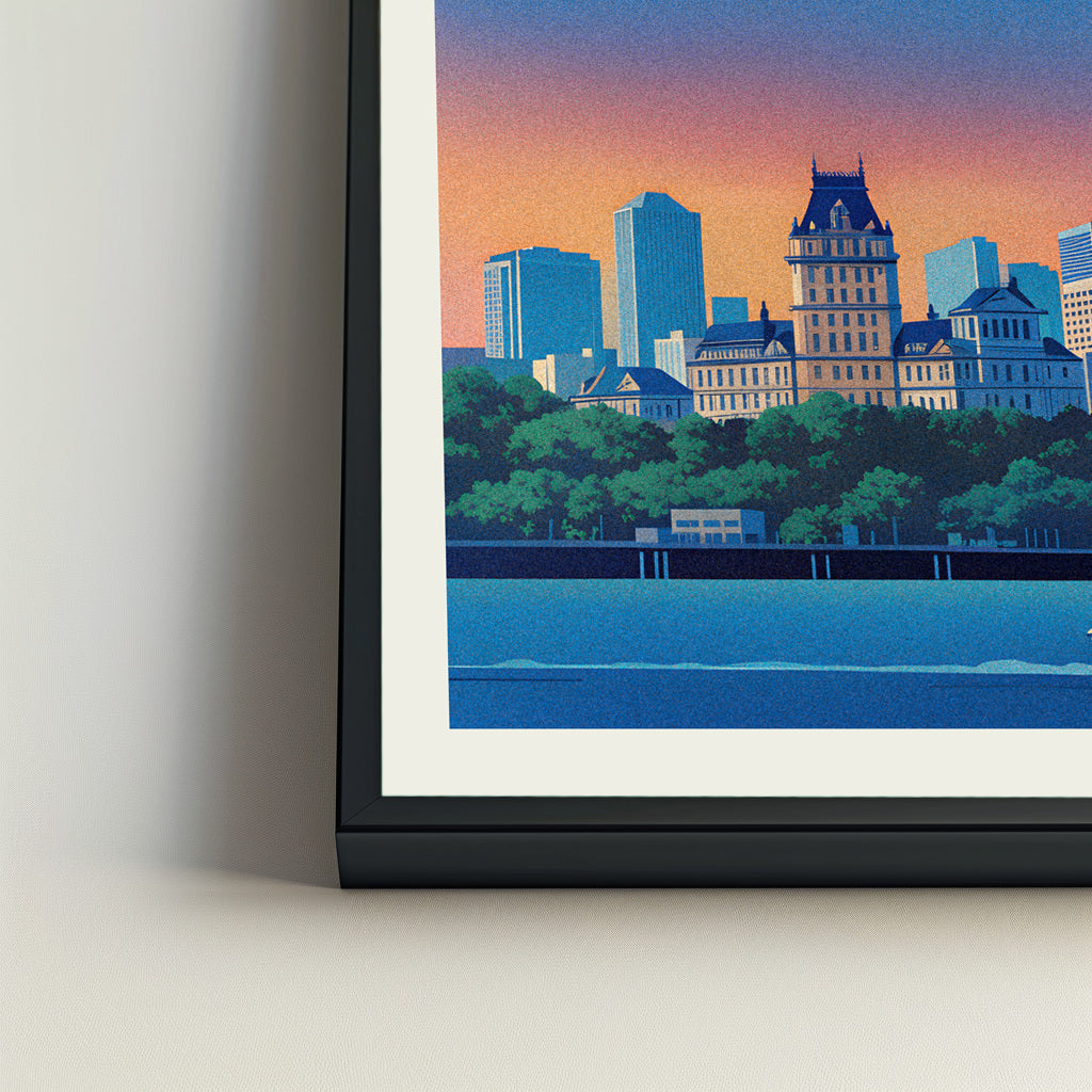 Spokane city poster mockup 4 - frame not included