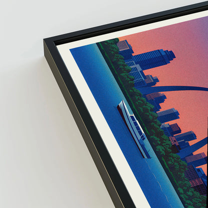 St Louis city poster mockup 3 - frame not included