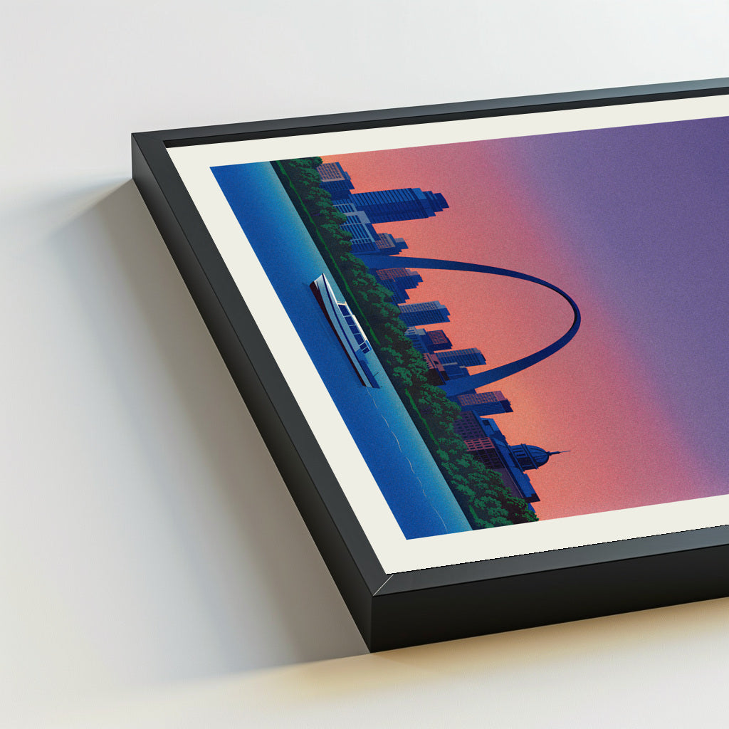 St Louis city poster mockup 5 - frame not included