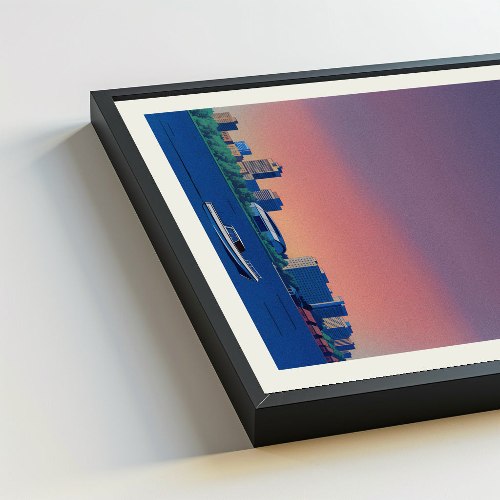Stockton city poster mockup 5 - frame not included