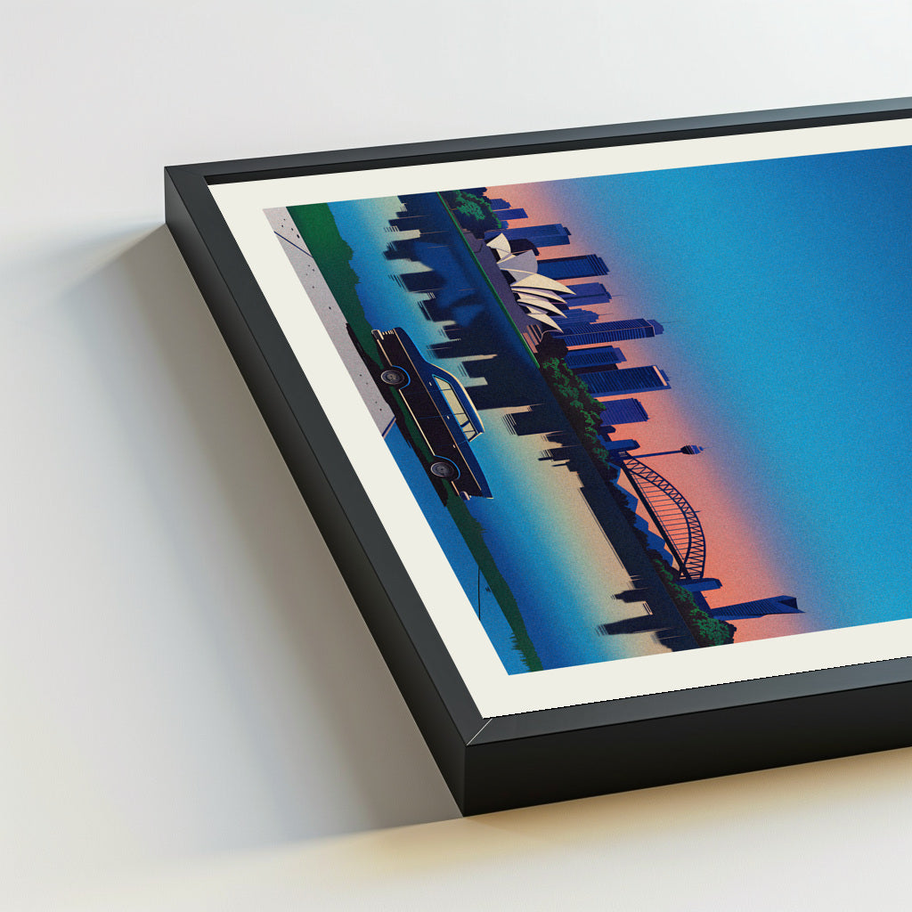 Sydney city poster mockup 5 - frame not included