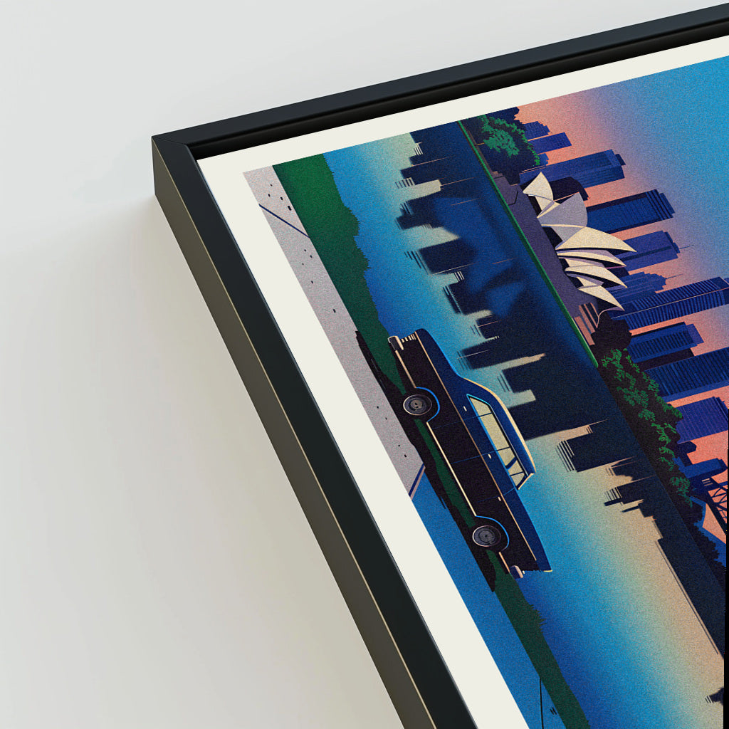 Sydney city poster mockup 3 - frame not included