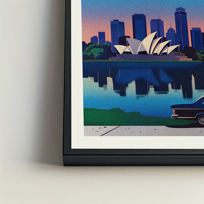 Sydney city poster mockup 4 - frame not included