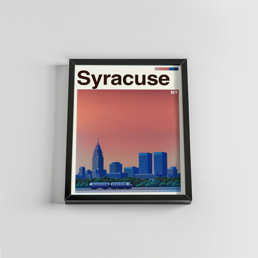 Syracuse city poster mockup 2 - frame not included
