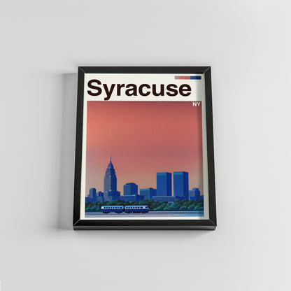 Syracuse city poster mockup 2 - frame not included