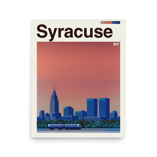 Syracuse city poster mockup 1 - frame not included