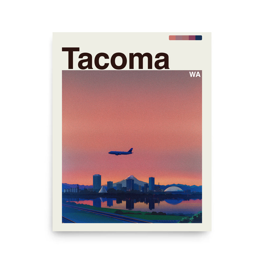 Tacoma city poster mockup 1 - frame not included