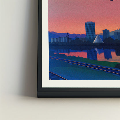 Tacoma city poster mockup 4 - frame not included