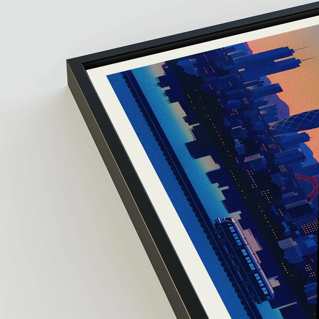 Tokyo city poster mockup 3 - frame not included