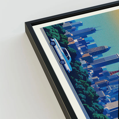 Tokyo city poster mockup 3 - frame not included