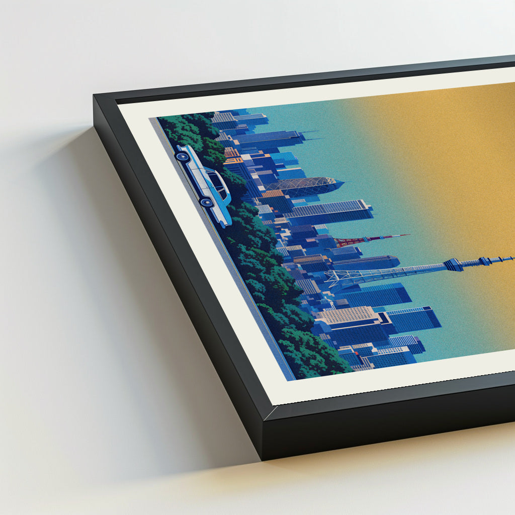 Tokyo city poster mockup 5 - frame not included