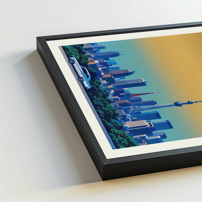 Tokyo city poster mockup 5 - frame not included