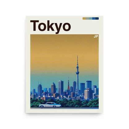 Tokyo city poster mockup 1 - frame not included
