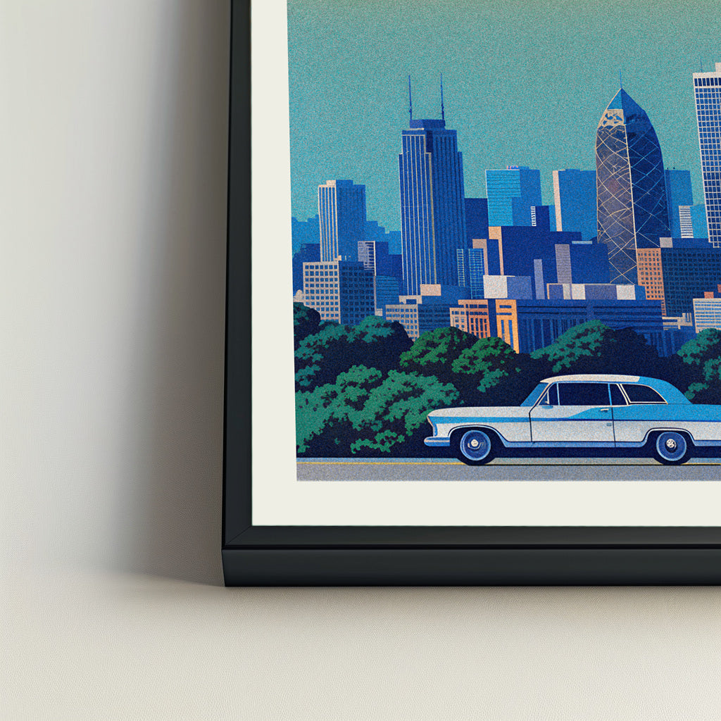 Tokyo city poster mockup 4 - frame not included