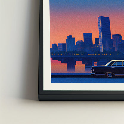 Toronto city poster mockup 4 - frame not included