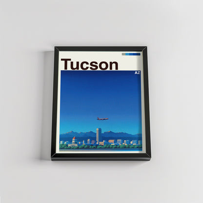 Tucson city poster mockup 2 - frame not included
