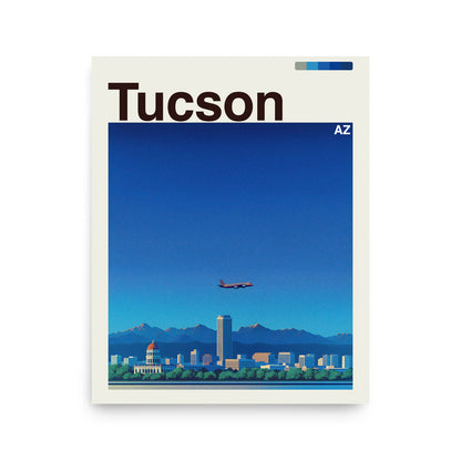 Tucson city poster mockup 1 - frame not included