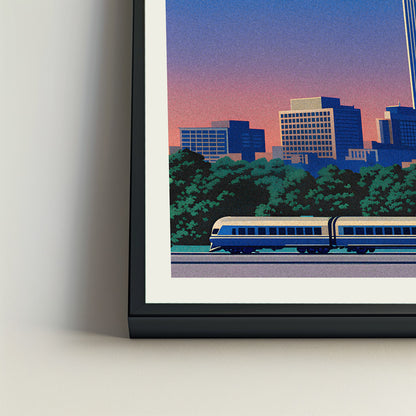 Tulsa city poster mockup 4 - frame not included