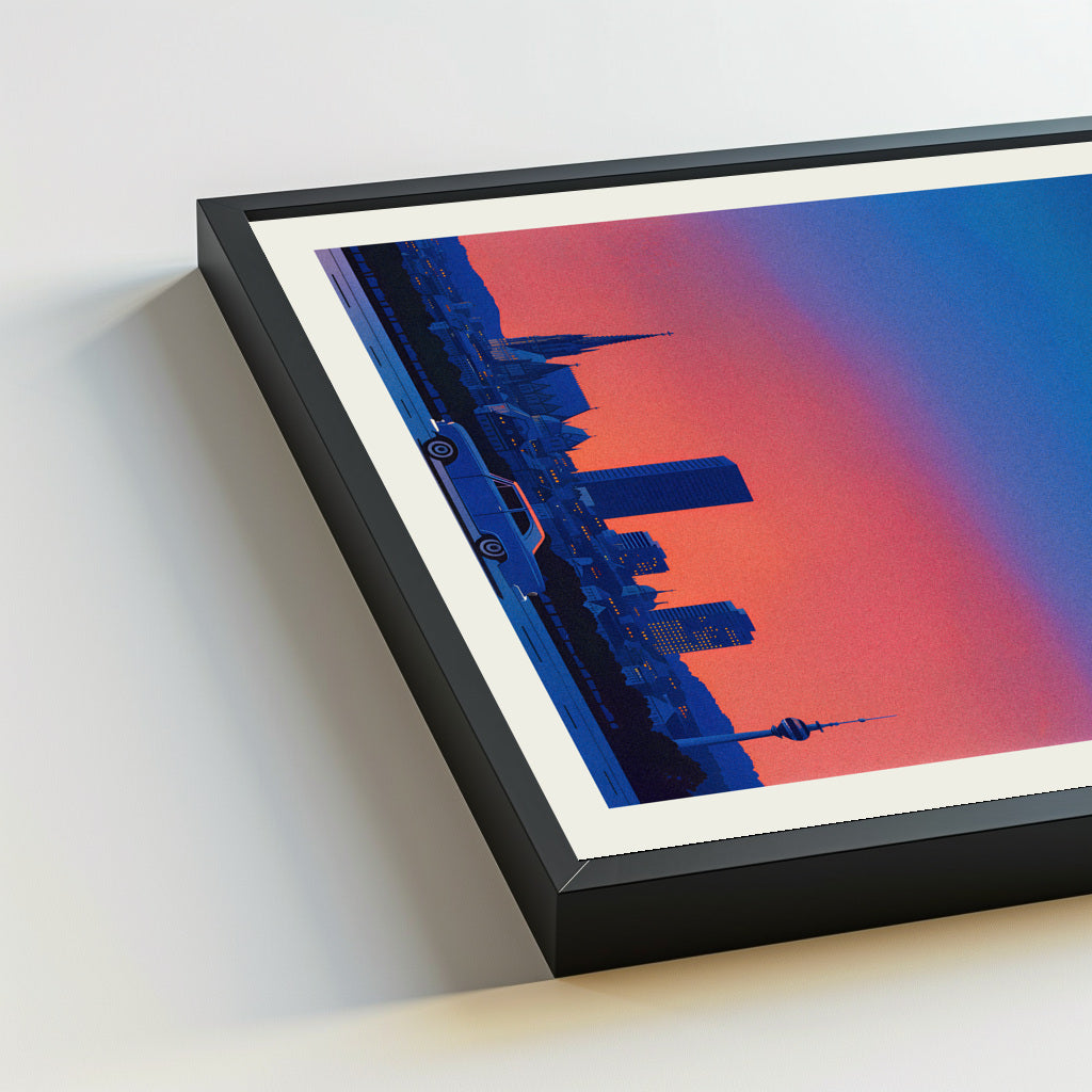 Vienna city poster mockup 5 - frame not included
