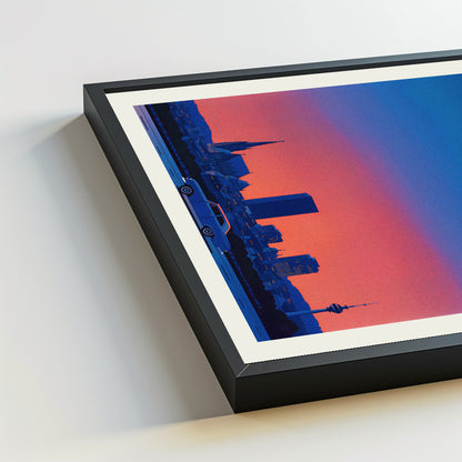 Vienna city poster mockup 5 - frame not included