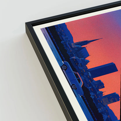 Vienna city poster mockup 3 - frame not included