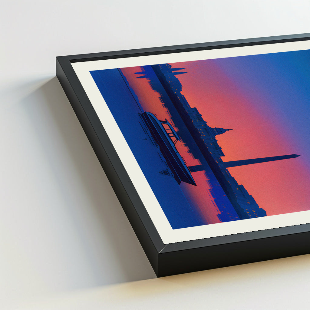 Washington city poster mockup 5 - frame not included