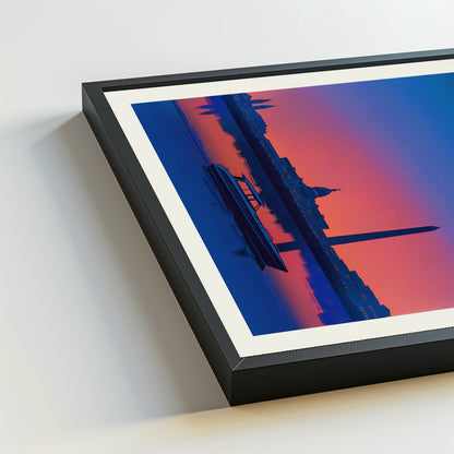 Washington city poster mockup 5 - frame not included
