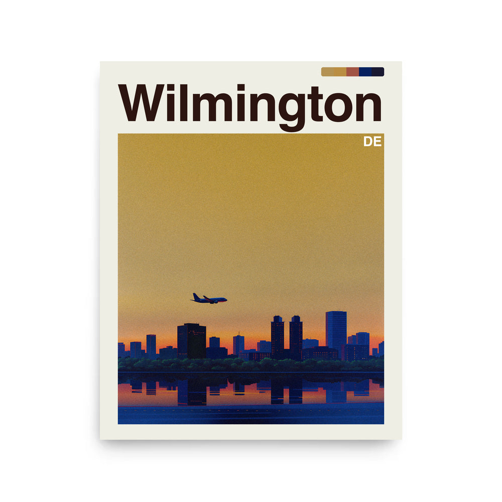 Wilmington city poster mockup 1 - frame not included