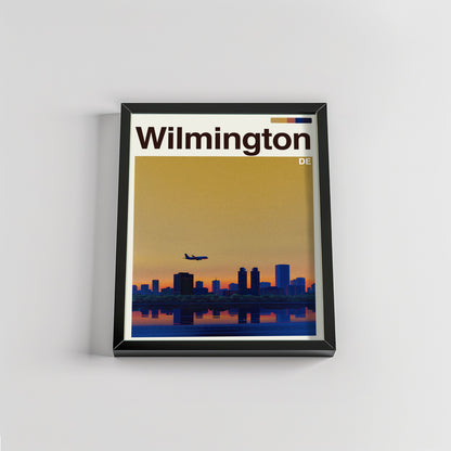 Wilmington city poster mockup 2 - frame not included