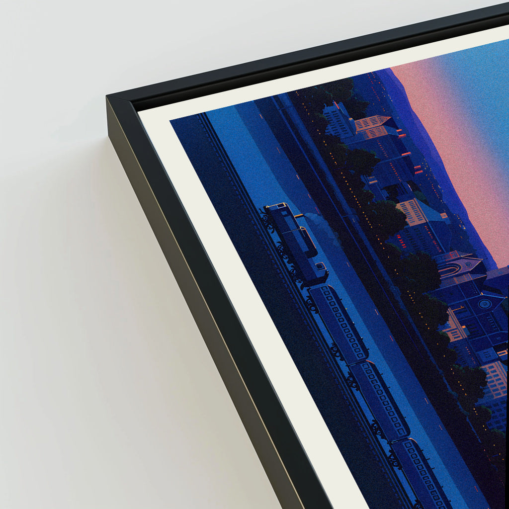 Worcester city poster mockup 3 - frame not included