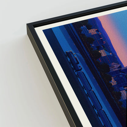 Worcester city poster mockup 3 - frame not included