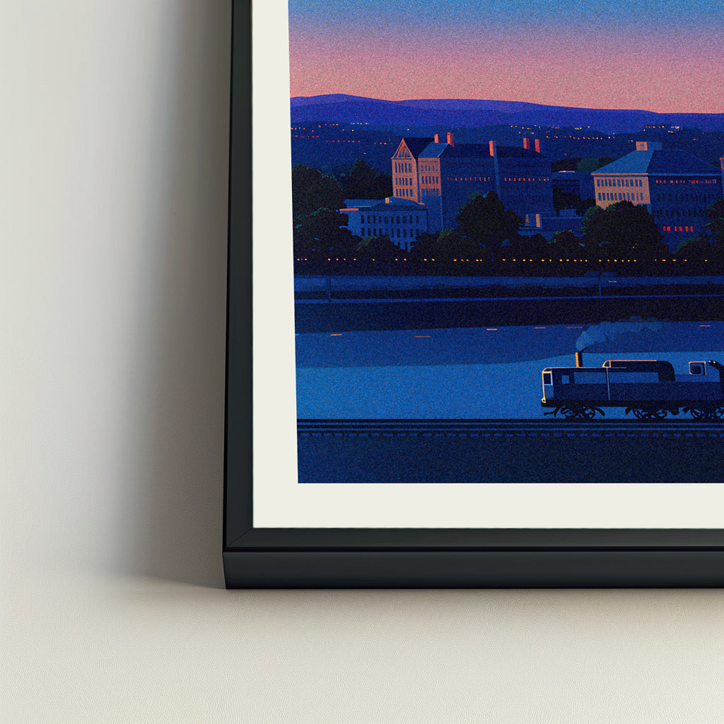 Worcester city poster mockup 4 - frame not included