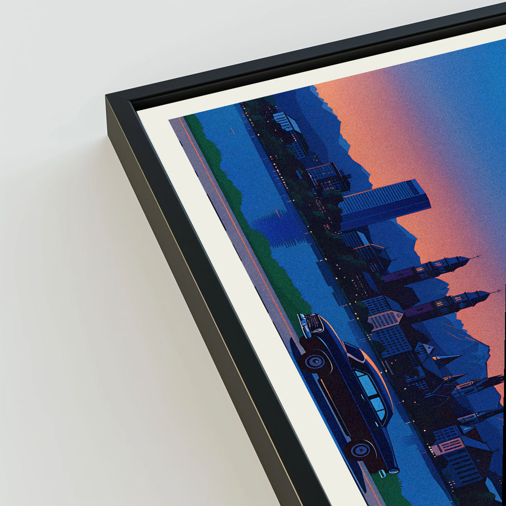 Zurich city poster mockup 3 - frame not included