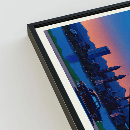 Zurich city poster mockup 3 - frame not included