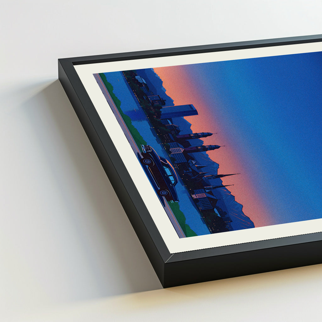 Zurich city poster mockup 5 - frame not included