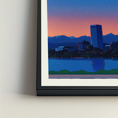 Zurich city poster mockup 4 - frame not included
